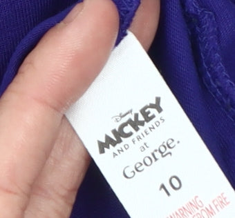 George Women’s Purple Mickey T-Shirt Size 10