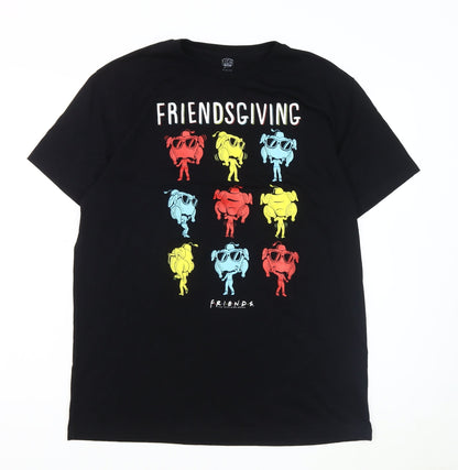 Mens UK Size XL Friends Black  T-Shirt