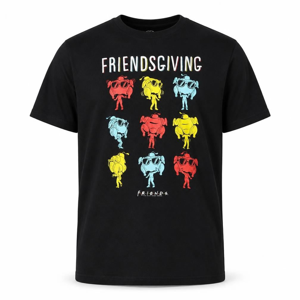 Mens UK Size XL Friends Black  T-Shirt