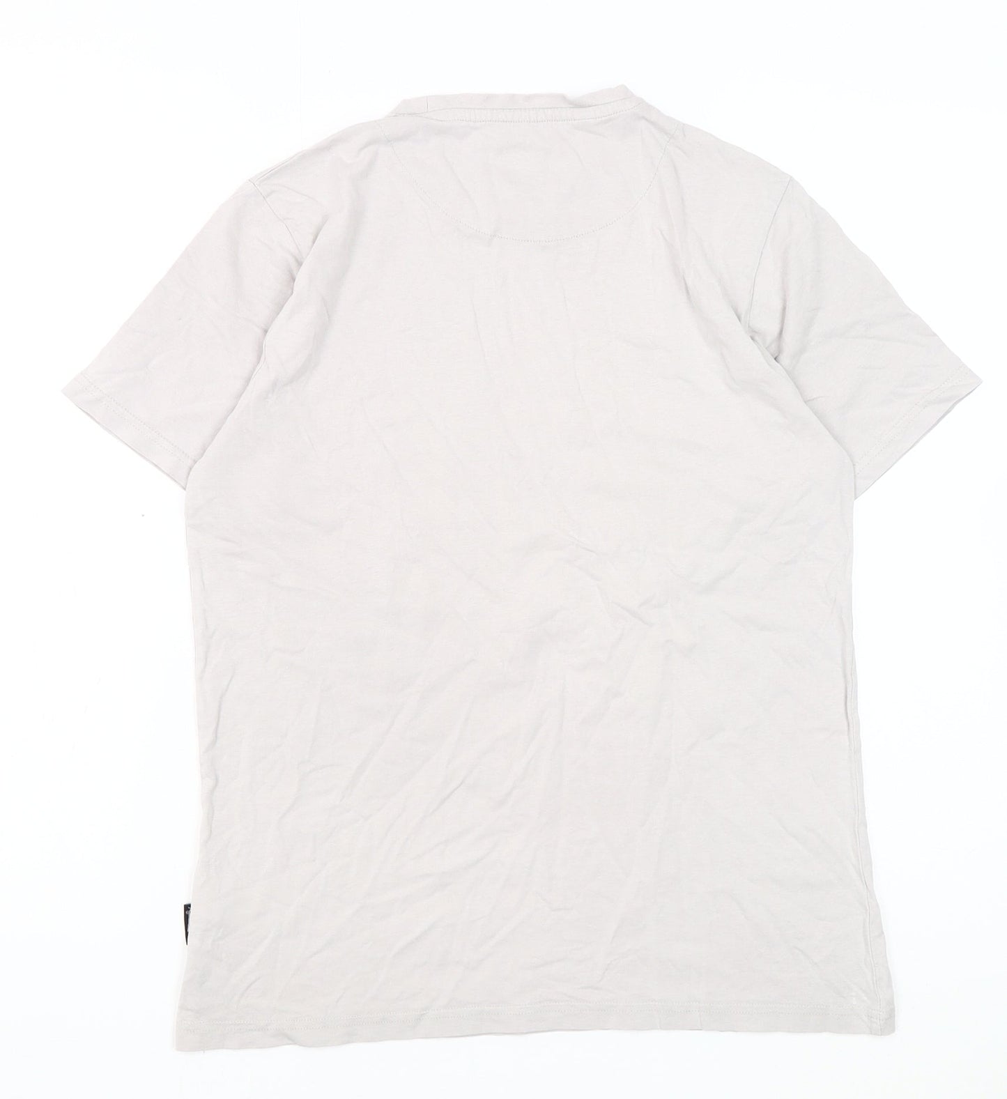 VOI Jeans Co. Men's Grey T-Shirt, Medium