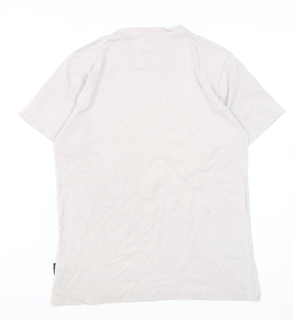 VOI Jeans Co. Men's Grey T-Shirt, Medium