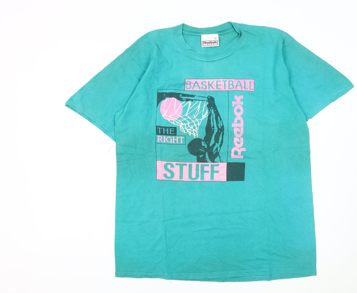 Reebok Sport Men's XL Green Graphic T-Shirt