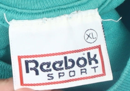 Reebok Sport Men's XL Green Graphic T-Shirt