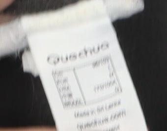 Quechua Women's Black Fleece Pullover Sweatshirt, Size 12