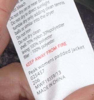 Mountain Warehouse Women's Green Puffer Jacket Size 12