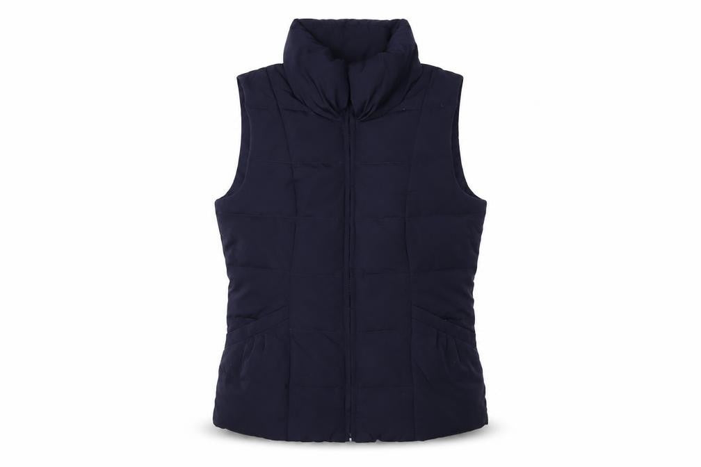 Monsoon Women's Blue Waistcoat - Size S, Puffer Style
