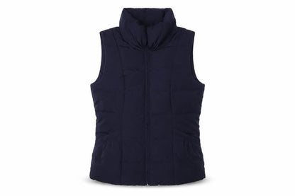 Monsoon Women's Blue Waistcoat - Size S, Puffer Style