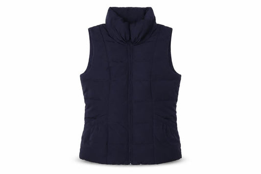 Monsoon Women's Blue Waistcoat - Size S, Puffer Style
