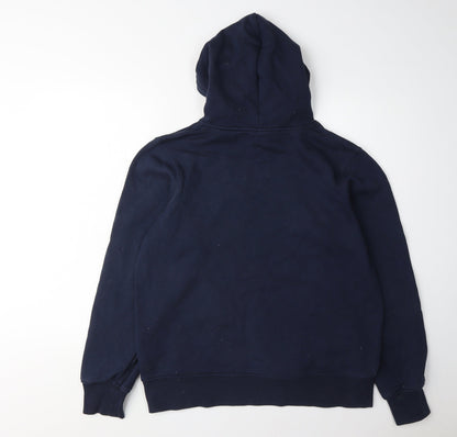 Mens UK Size M Canterbury Blue Pullover Hoodie