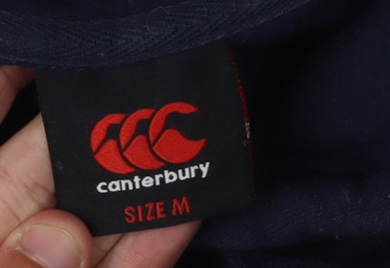 Mens UK Size M Canterbury Blue Pullover Hoodie