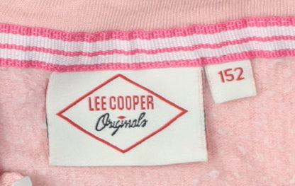Lee Cooper Girls Pink Full Zip Hoodie - Size 24
