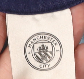 Ultimate Kids Boys Blue Manchester City T-Shirt 13 Years