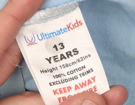 Ultimate Kids Boys Blue Manchester City T-Shirt 13 Years