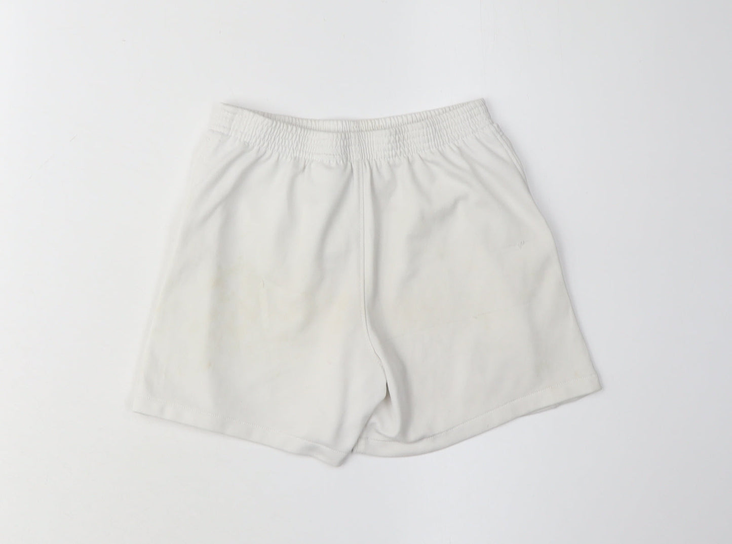Nike Boys White Football Shorts M - Athletic Comfort Polyester