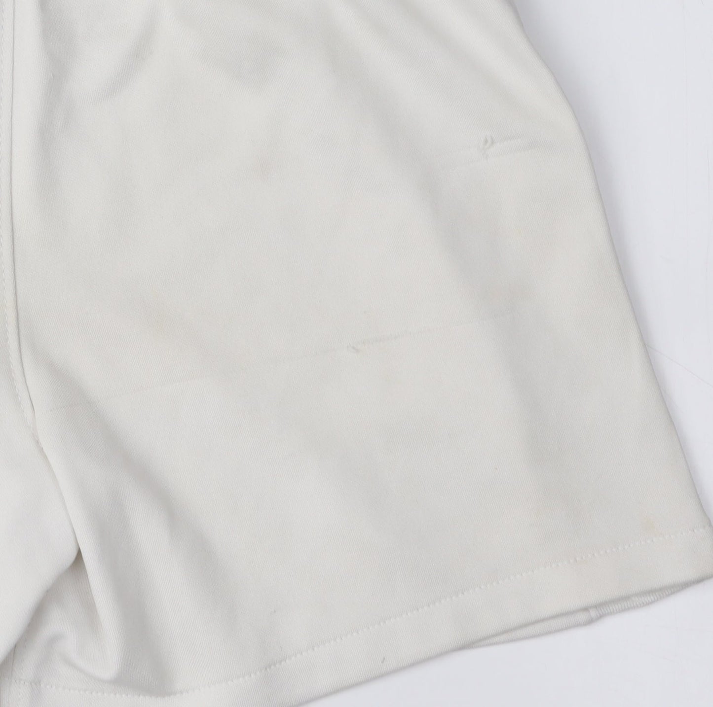 Nike Boys White Football Shorts M - Athletic Comfort Polyester