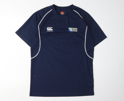 Canterbury Men's Blue Rugby T-Shirt M Jersey Sports