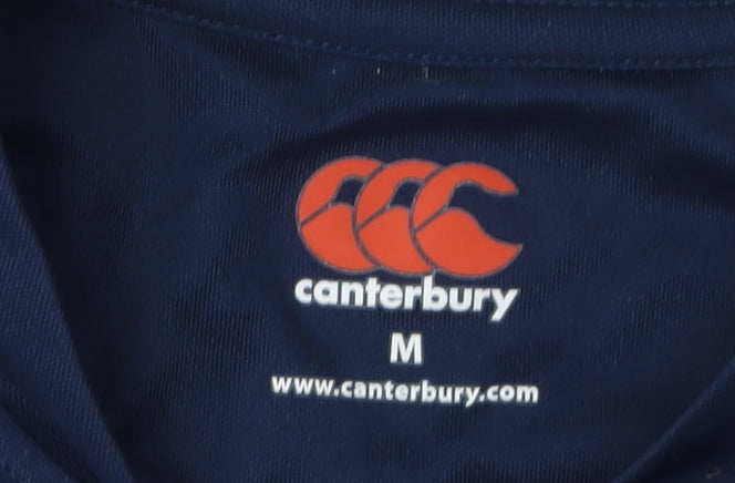 Canterbury Men's Blue Rugby T-Shirt M Jersey Sports