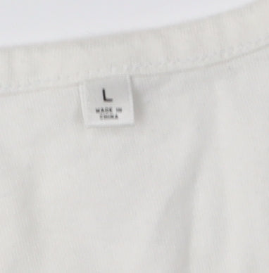 Womens UK Size L Uniqlo White Basic T-Shirt