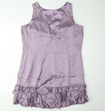 Monsoon Women's Purple Silk Sheath Dress Size 18