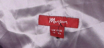 Monsoon Women's Purple Silk Sheath Dress Size 18