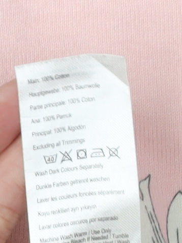 Womens UK Size XS Joules Pink Basic T-Shirt