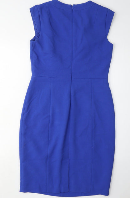 Paul Costelloe Women's Blue Sheath Dress Size 10