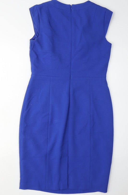 Paul Costelloe Women's Blue Sheath Dress Size 10
