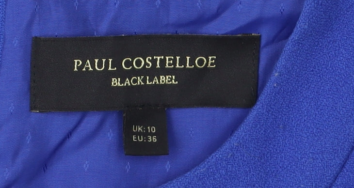 Paul Costelloe Women's Blue Sheath Dress Size 10