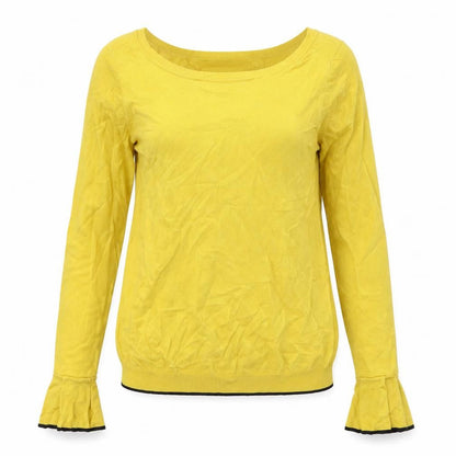 Womens UK Size M VERO MODA Yellow Pullover Jumper