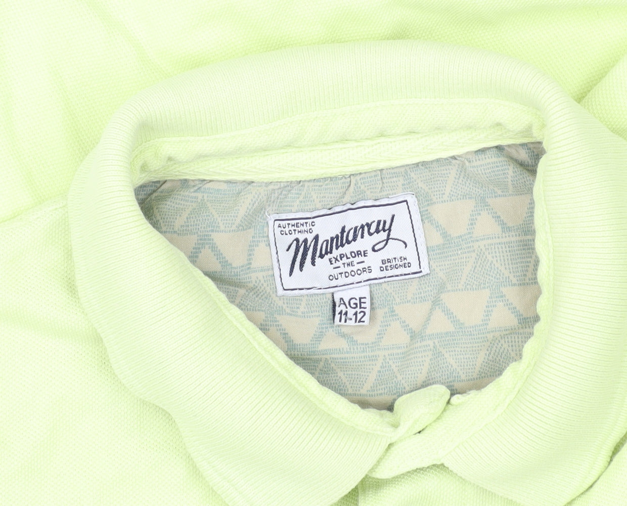 Monterey Green Boys Polo Shirt Age 11-12 Cotton Collared