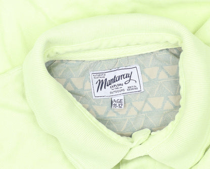 Monterey Green Boys Polo Shirt Age 11-12 Cotton Collared