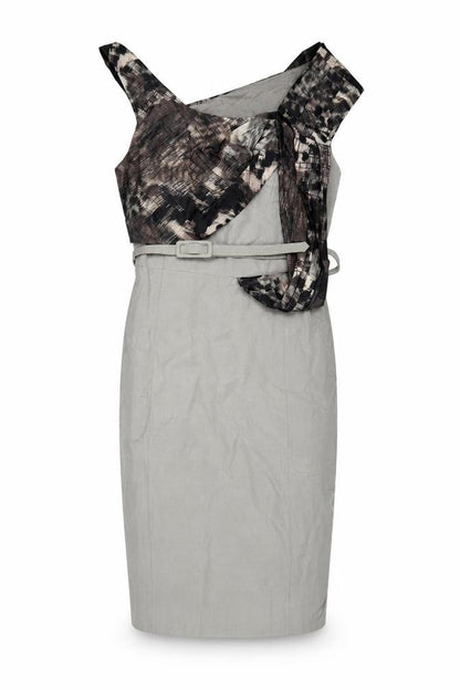 Ella Boo Women's Grey Asymmetric Dress Size 8