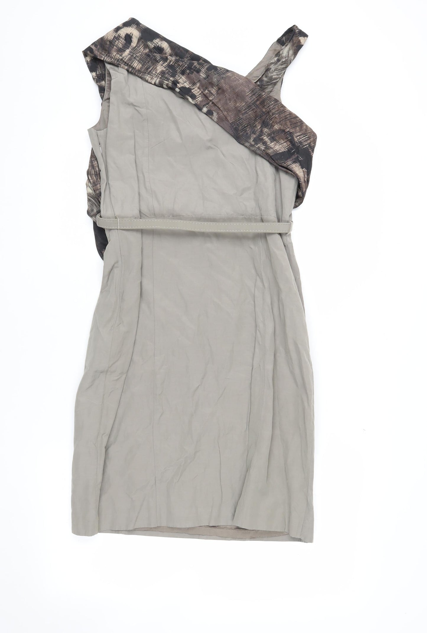 Ella Boo Women's Grey Asymmetric Dress Size 8