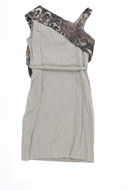 Ella Boo Women's Grey Asymmetric Dress Size 8