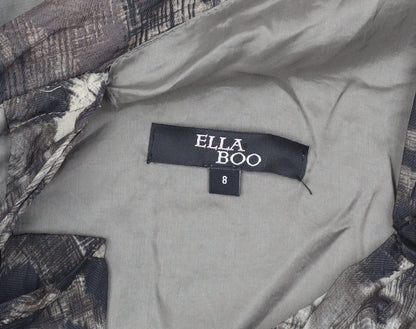 Ella Boo Women's Grey Asymmetric Dress Size 8