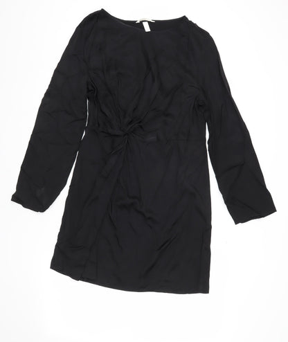 H&M Women's Black Long Sleeve Dress, Size 8