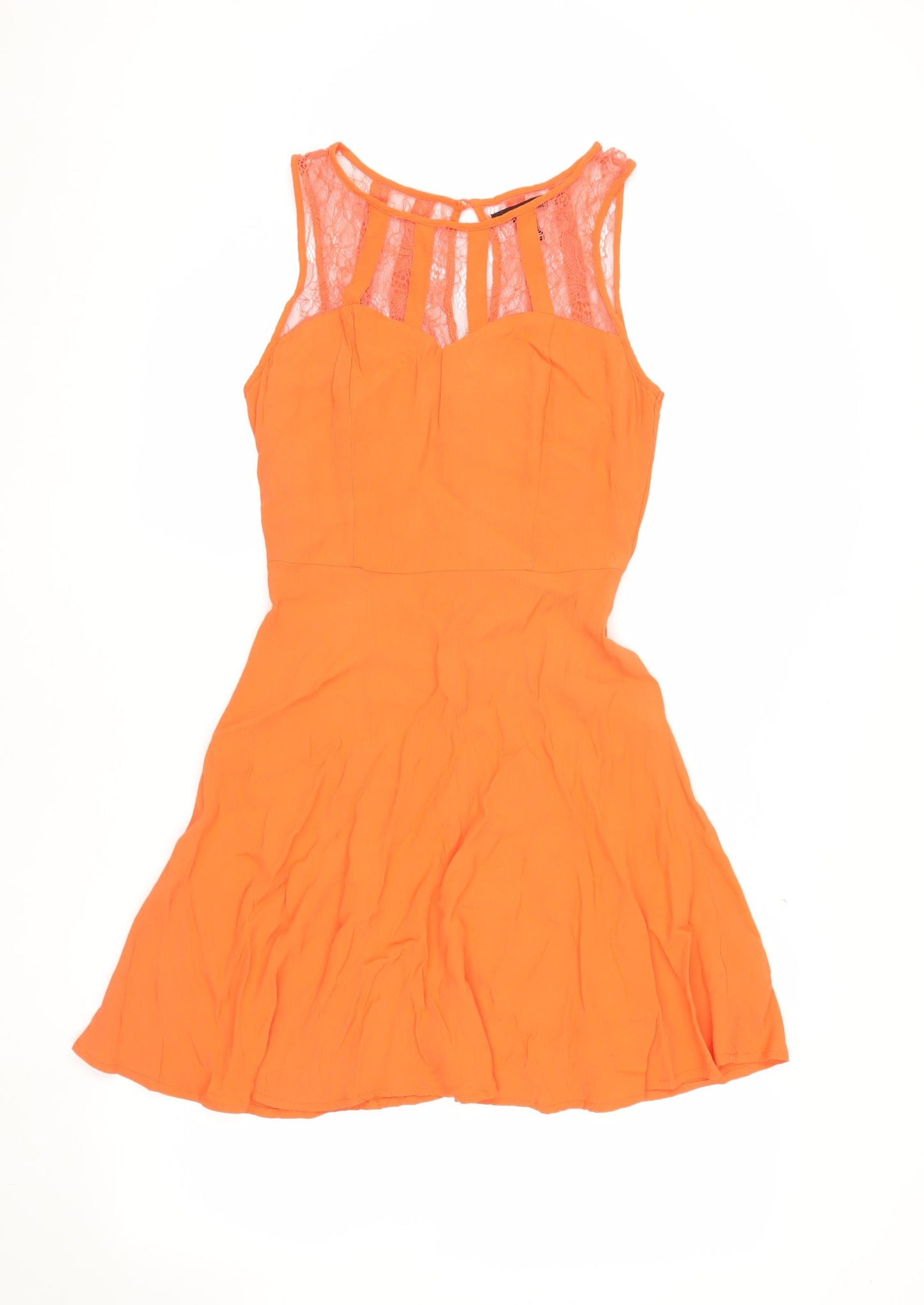 Forever 21 Women’s Orange A-Line Party Dress S