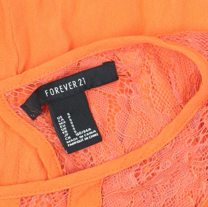 Forever 21 Women’s Orange A-Line Party Dress S
