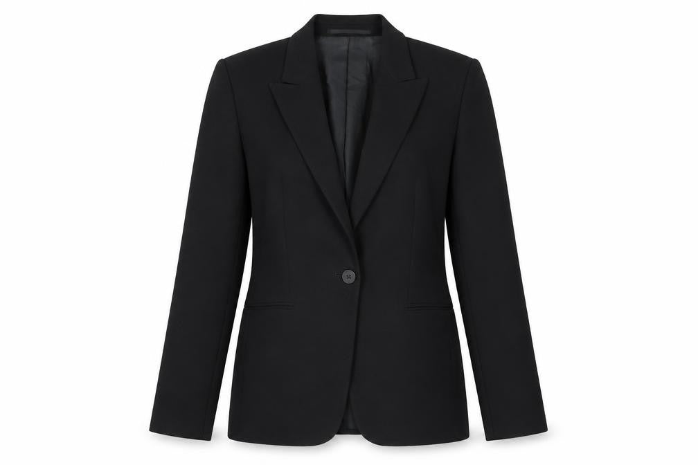 Womens UK Size 12 Per Una Regular Black Blazer