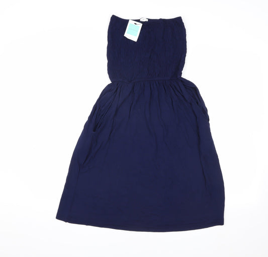 John Lewis Women’s Blue Strapless Dress S
