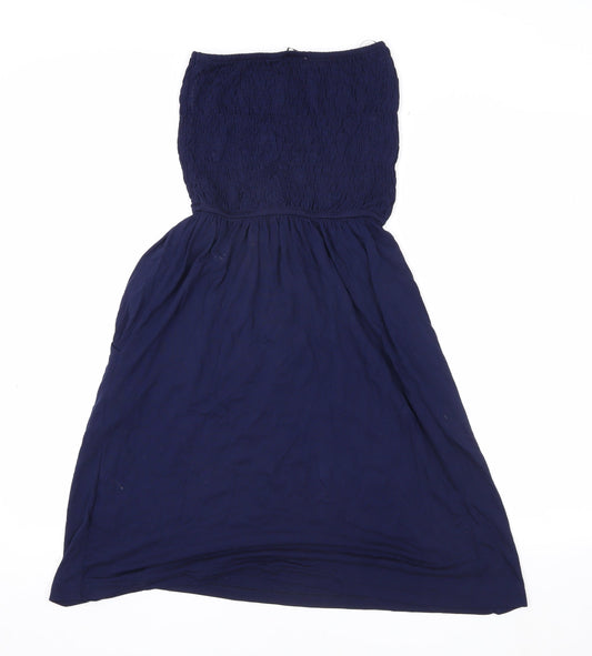 John Lewis Women’s Blue Strapless Dress S