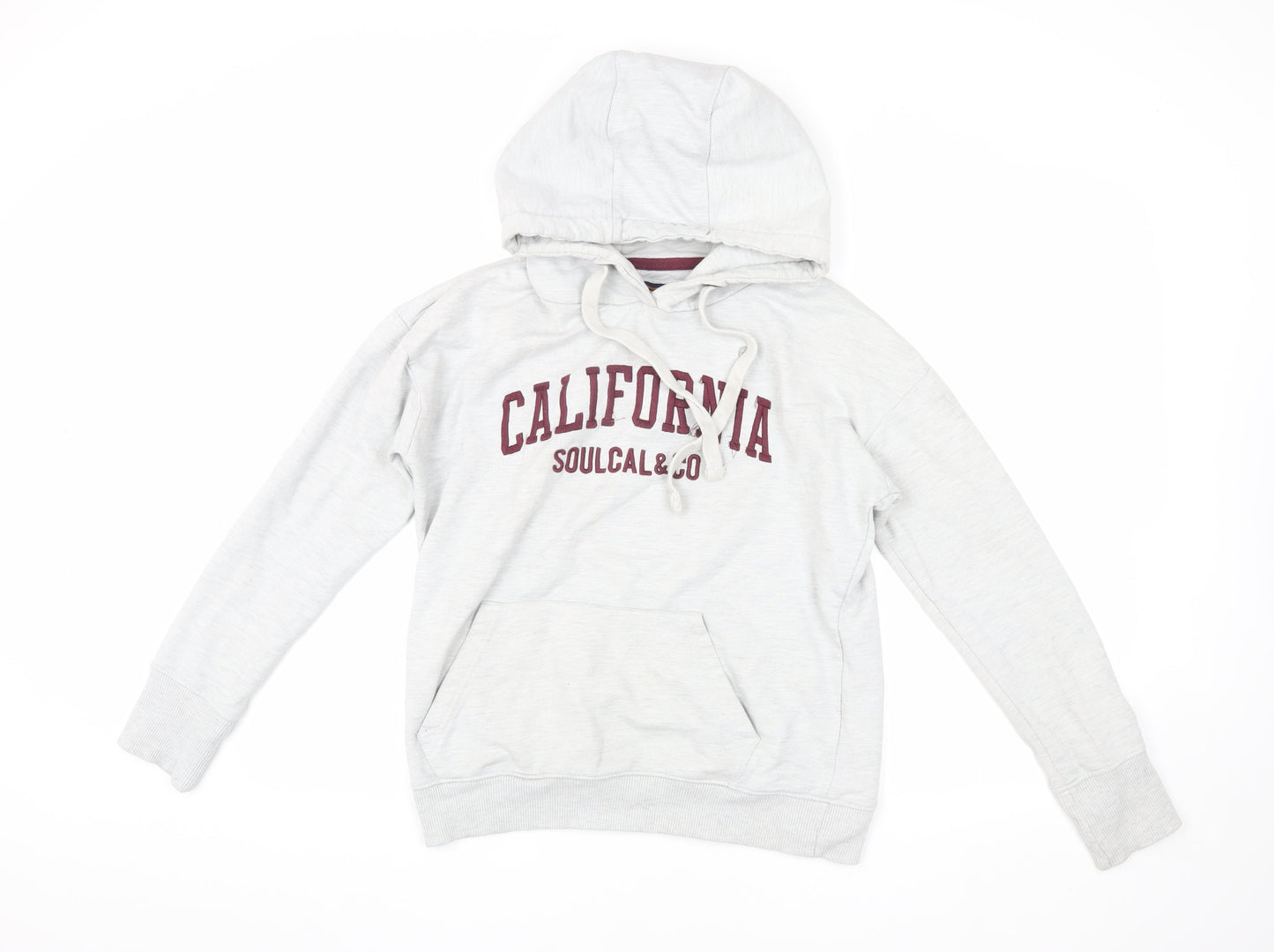 Soulcal & Co Women's White Hoodie, Size 12, Pullover