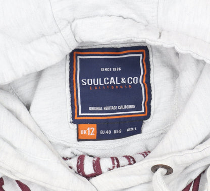 Soulcal & Co Women's White Hoodie, Size 12, Pullover
