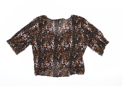 Womens UK Size 16 NEXT Brown Basic Blouse