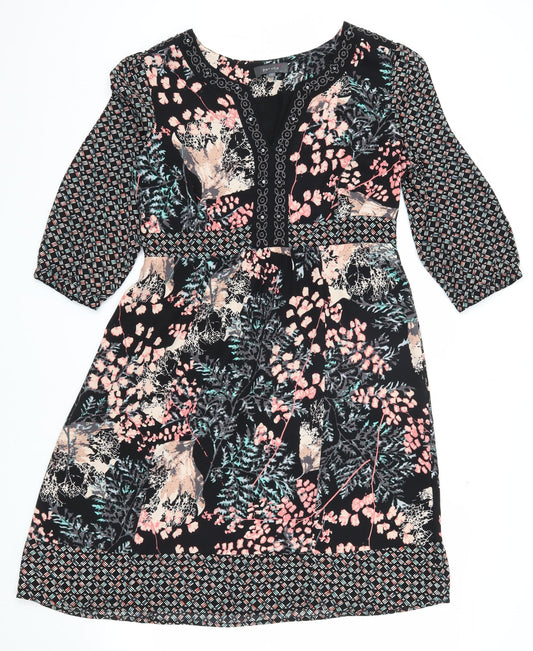M&S Women's Multicoloured Floral Dress, Size 12