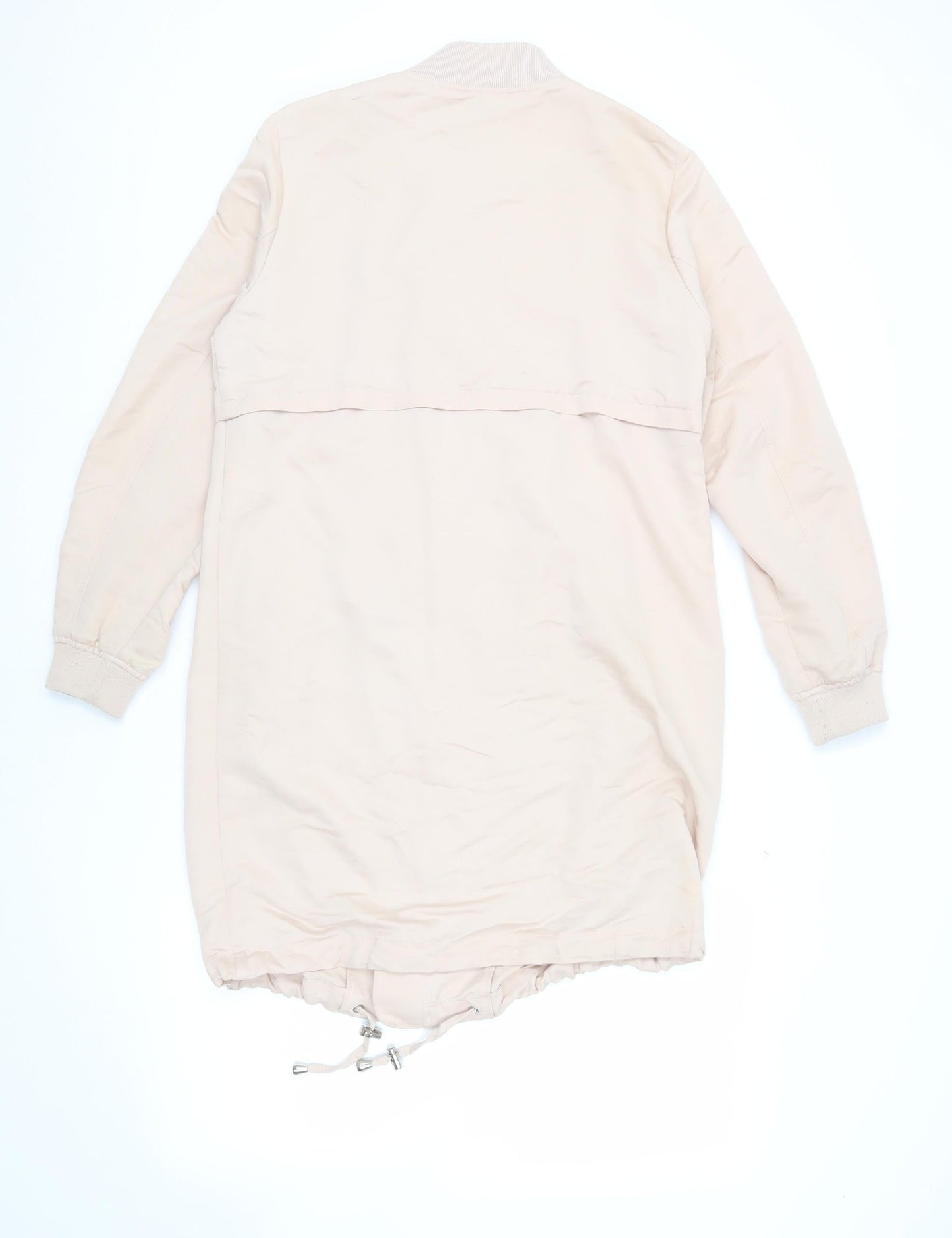 Womens UK Size 10 New Look Beige Bomber Jacket