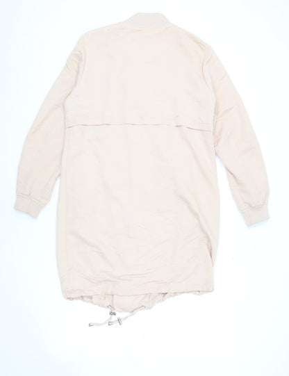 Womens UK Size 10 New Look Beige Bomber Jacket
