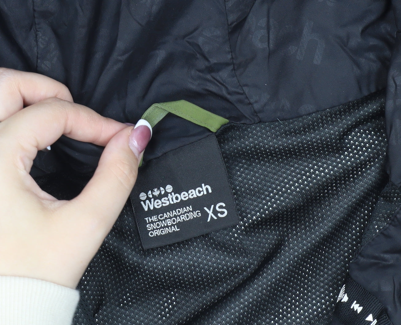 Westbeach Men's Green XS Hooded Windbreaker Jacket