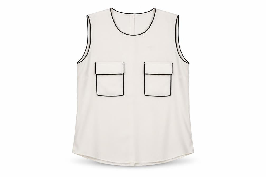 Womens UK Size 12 H&M White Basic Blouse