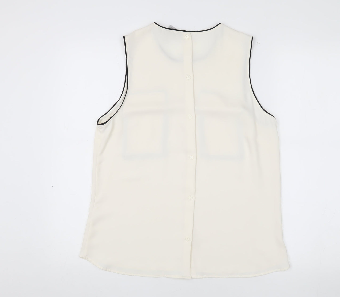 Womens UK Size 12 H&M White Basic Blouse